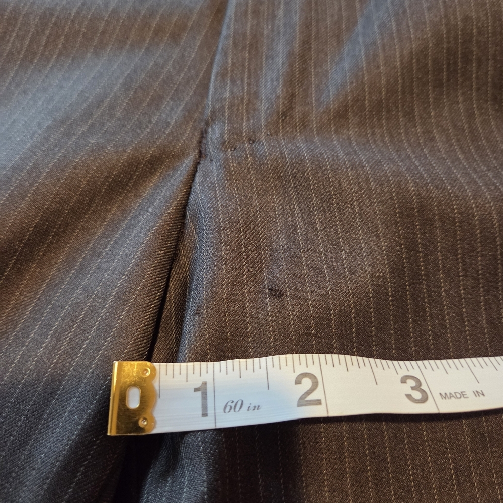 John Varvatos Star USA Brown Pinstripe Wool Bowery Suit Men's 40S 33" Waist - Picture 16 of 16